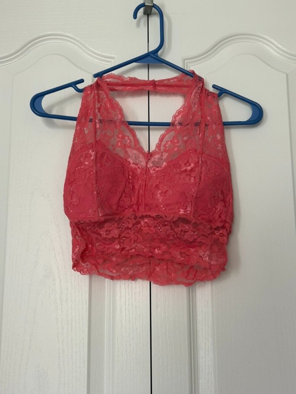 Soho Girls | Pink Lace Bralette Top | Size Large